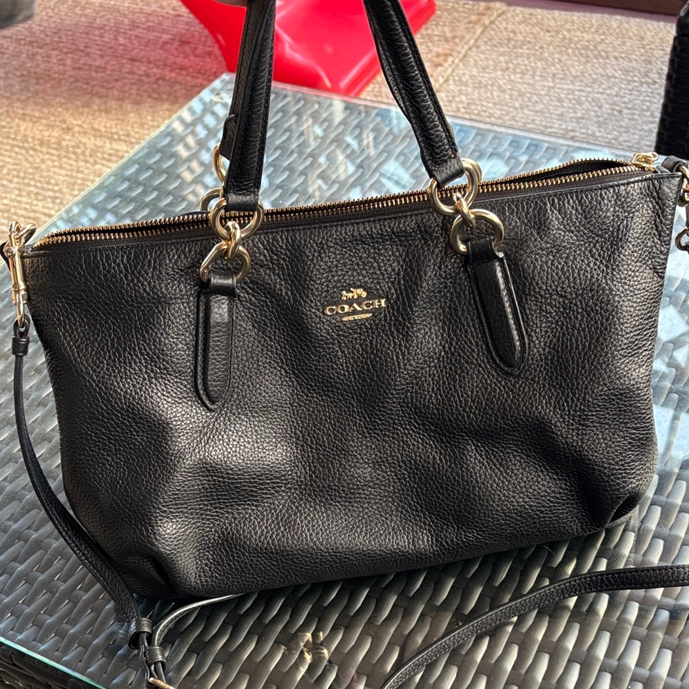Coach Black Leather Purse